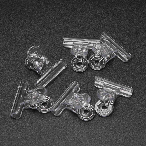 6Pcs/Set Rusian C Curve Nail Pinching Clips Multi Function Tool Acrylic Nails Pinchers Transparent 1