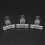 6Pcs/Set Rusian C Curve Nail Pinching Clips Multi Function Tool Acrylic Nails Pinchers Transparent 4
