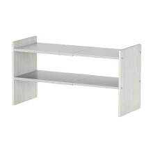 Platzsparender, modifizierbarer Schuhregal-Organizer mit weißem