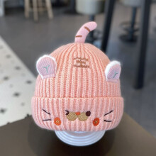 (Pink)Baby Toddler Winter Knit Hat Ear Flap Baby Warmth Cold Weather Coverage Wear