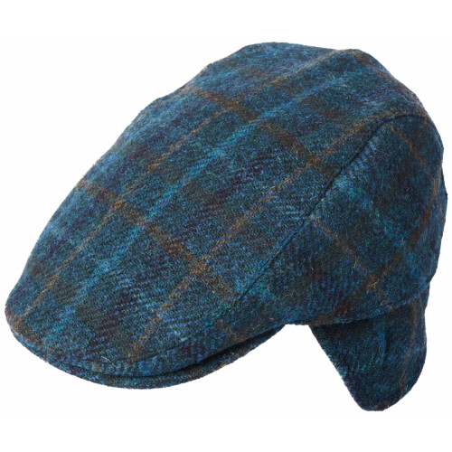 (Pattern 4002 - Blue, S) Failsworth Oban Tweed Wool Flat Cap