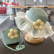 (Blue)Summer Summer Beach Hat Large Breathable Paper Straw Family Activities Outdoor