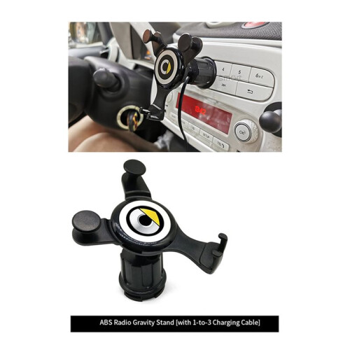 Car Mobile Phone Bracket Navigation Frame Gravity Bracket for   453 Fortwo Forfour Interior Charging Stand 1