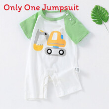 (Style F,80cm)Infant Cotton Crawling Romper With Breathable Fabric Shoulder Fasteners Daily