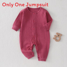 (Red,66cm)Baby Cotton One Piece With Classic Buttons And Breathable Material Babies For