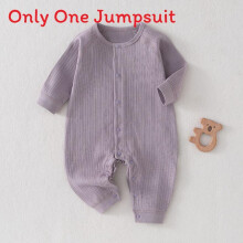(Dark Purple,80cm)Algodão bebê peça única com botões clássicos e material respirável bebês para
