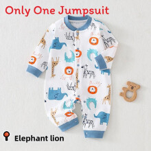 (Style E,80cm)Baby Cotton Long Sleeve Romper With Snap Closure For Material Infants