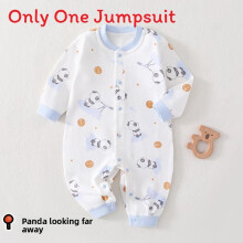 (Style H,73cm)Baby Crawling Wear Pure Cotton Long Sleeve Jumpsuit With Secure Closure Infants