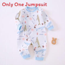 (Style D,80cm)Baby Jumpsuit In Pure Cotton With No Bone Craft And Rounded Collar S