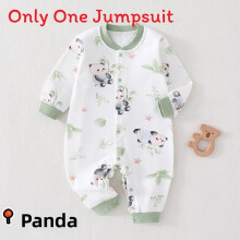 (Style G,66cm)Baby Crawling Wear Pure Cotton Long Sleeve Jumpsuit With Secure Closure Infants