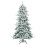 210 cm Artificial Snowy Christmas Tree with Pinecones 1