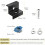 10pcs Solar Panel End Clamp for Standard Unistrut, 30mm/35mm Solar Panel Brackets , Solar Panel Mounting Kit 3