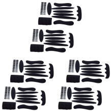 Set di Cuscinetti nel Spugna di Ricambio Universali per Bicicletta da 6 Pezzi Kit di Cuscini per Casco per Casco da Bici da Ciclismo, Nero