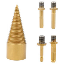 5 PièCes Foret CôNes Amovibles Bois D'Allumage Fendage de BûChes Forets éLectriques Robustes (32Mm/1.26 Pouces)