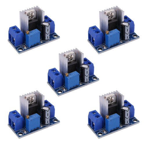 5X LM317 - 1.5A 1.2-37V Adjustable Power Supply Board  Converter Buck Step Down Module