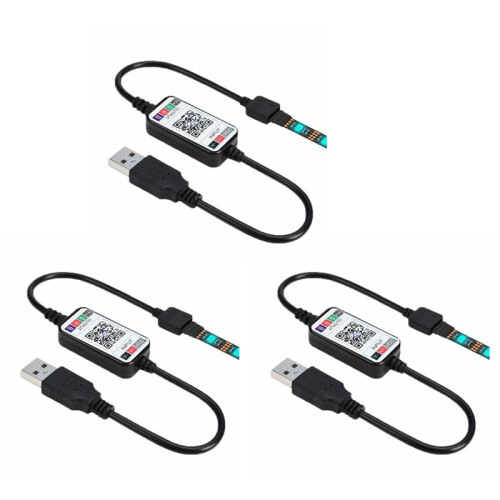 3X Wireless  LED Dimmer Remote Controller DC5-24V Phone APP Connection Control for RGB Light Strip Timer