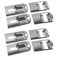 12 Pièces Voiture ABS Chrome Poignée de Porte Bols Couverture pour  Grand Starex H1 I800 2018-2020