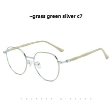 (Green)Monture de lunettes fille légère bloquant la lumière bleue avec verres PC pour une utilisation quotidienne