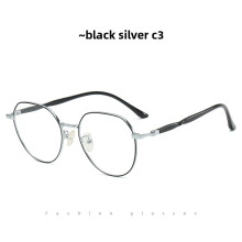 (Black)Monture de lunettes fille légère bloquant la lumière bleue avec verres PC pour une utilisation quotidienne