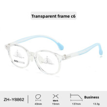(Style F)Monture de lunettes enfant forme ronde avec motif antidérapant Tr90 pour garçon et fille