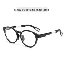 (Style A)Lunettes enfant forme ronde avec caractéristiques anti-rayonnement et monture légère