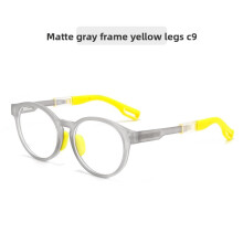 (Style I)Lunettes enfant forme ronde avec caractéristiques anti-rayonnement et monture légère