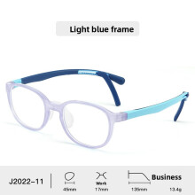 (Style D)Cadre Lunettes Enfant Jeune avec Matière Silicone Fonction Lumière Bleue Blocage
