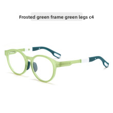 (Style D)Lunettes enfant forme ronde avec caractéristiques anti-rayonnement et monture légère