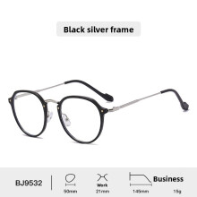 (Style C)Cadre de lunettes en métal à la mode pour adultes anti-rayonnement lumière bleue de protection