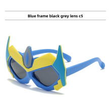 (Blue)Lunettes de soleil enfant style dessin animé avec verres polarisés protégés plage cyclisme utilisation