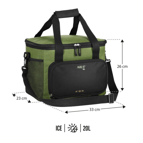 Bolsa térmica, verde, capacidade 20L 1