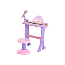 32 Keys Kids Mini Electronic Keyboard Musical Instrument Educational Game Toy Children Grand Piano Stool Microphone