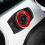 Car Styling Headlight  Cover Trim for  Mustang 2015+ red 3