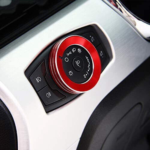 Car Styling Headlight  Cover Trim for  Mustang 2015+ red 2