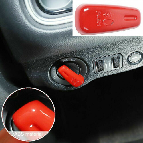 Headlight  Control Cover Trim Interior Accessories for  Challenger 2015+ Charger 2010+ Durango 2011+,Red 2