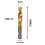 M8x1.25 Hex Shank Titanium Plated HSS Screw Thread Metric Tap Drill Bits Screw Machine Compound Tap Open Chamfer Tool 7