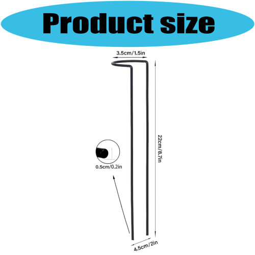10Pcs/Pack Heavy Duty Metal Garden Stakes Support Stand For 2
