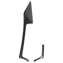 Para  Serie 3 4 F30 F31 F32 F34 2013-2019 Moldura de Tablero Central de Fibra de Carbono + Moldura de Cubierta de Salida de Ventilación Izquierda