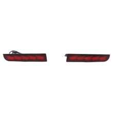 LED Rear Bumper Reflector Fog Lights for Lancer 2008-2017 Evolution X 2008-2017 Outlander 2011-2012