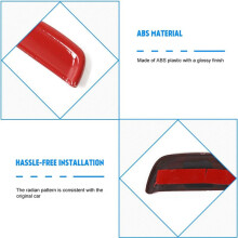 Center Console Armrest Box Button Trim Cover for 2015-2022 Challenger Accessories (Red)