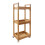 Bamboo Storage Trolley with 3 Adjustable Shelves 1