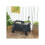 Folding trolley with wheels, 150-litre folding trolley, side-opening, with adjustable handle and brake, black 3