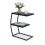 C-Shaped Side Table, 2-Tier, Metal Frame 1