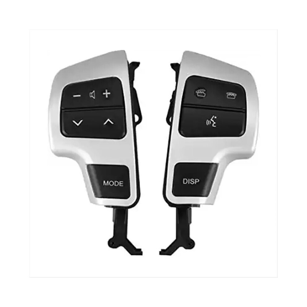 Steering Wheel Cruise Control Audio Control Button For Land 200 84250-60050 Silver/Black 6031739723506