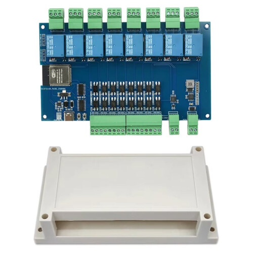 ESP32 Modbus 8-Channel Relay  Module  9-24V, WIFI  Development Board Relay Optocoupler Isolation Module