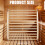 Dossier de sauna en bois de pin naturel doté d'une forme 3