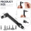 14 Pcs Flexible Drill Bit Extension Set 1/4 Inch Hex Bendable Drill Bit Extension 105 Right Angle Drill 90 Right Angle 6