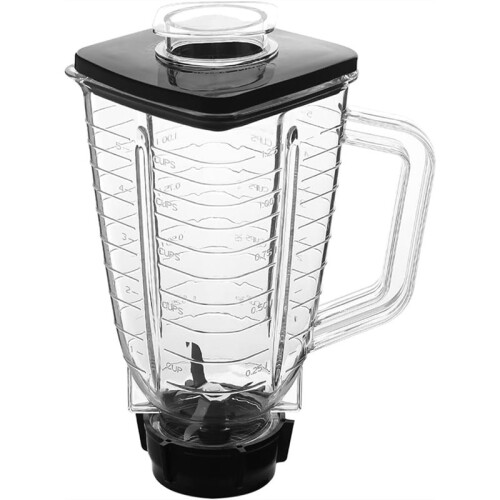 Replacement Parts 5-Cup Square Plastic Jar with Lid,Compatible for  Blenders