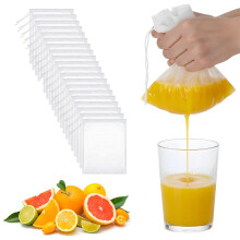 20Pcs 200 Mesh Nylon Straining Bags Enduring Reusable Filter
