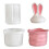 Rabbits Designs Silicone Mould Crafting Storage Jars Small 1